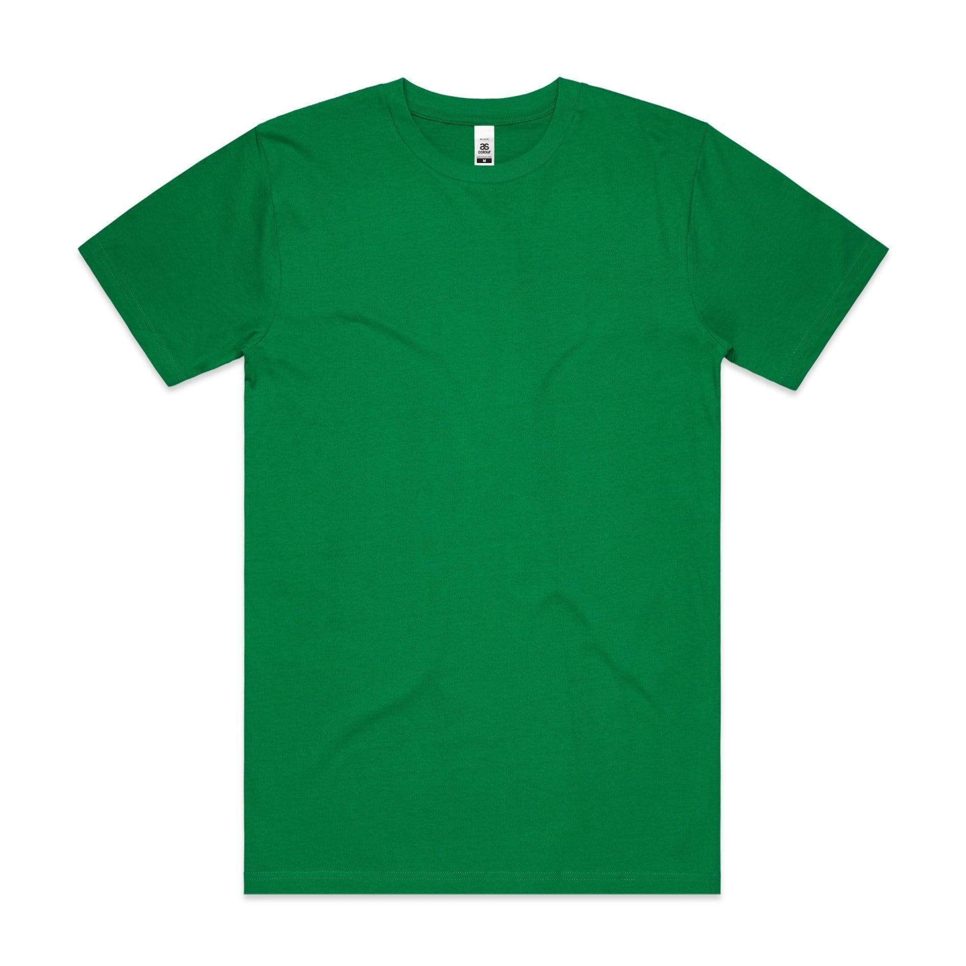 As Colour Casual Wear KELLY GREEN / SML As Colour Men's block tee 5050
